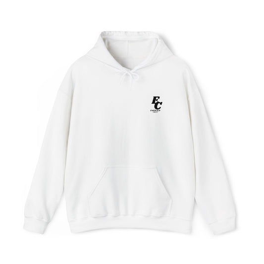 Minimal 'EC' Chest Logo Hoodie