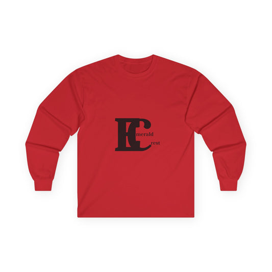 Emerald Crest Mid Logo Unisex Ultra Cotton Long Sleeve T-Shirt