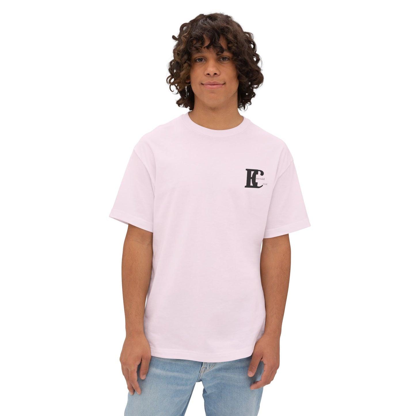 Emerald Crest Monogram Minimalist  Logo Tee