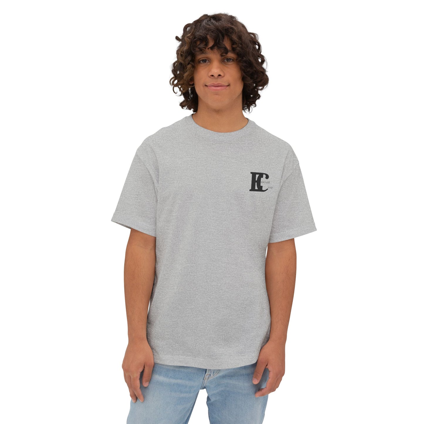 Emerald Crest Monogram Minimalist  Logo Tee