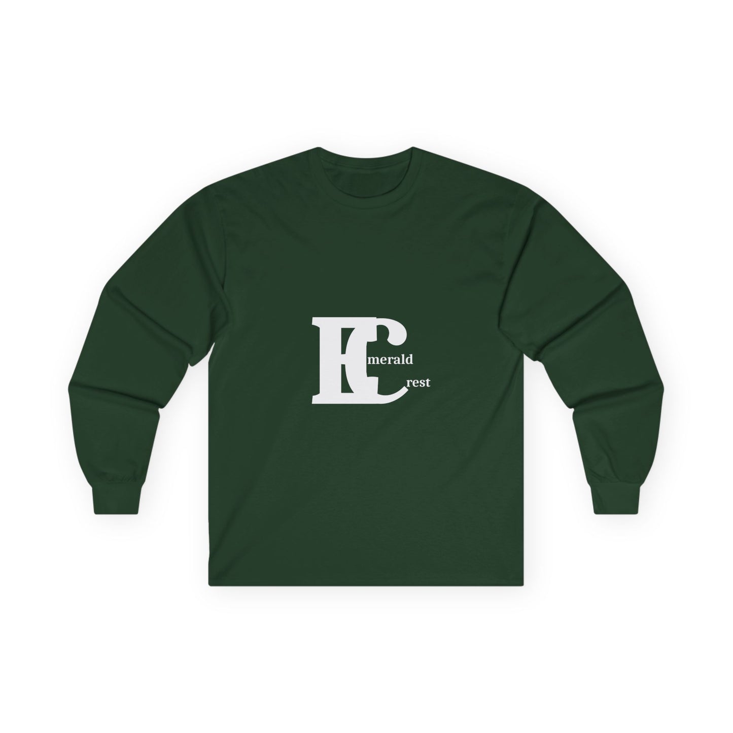Emerald Crest Mid Logo Unisex Ultra Cotton Long Sleeve T-Shirt
