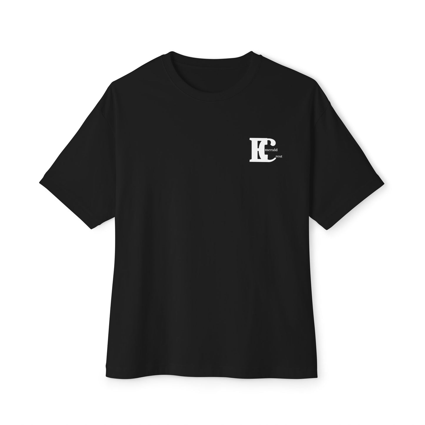 Emerald Crest Monogram Minimalist  Logo Tee