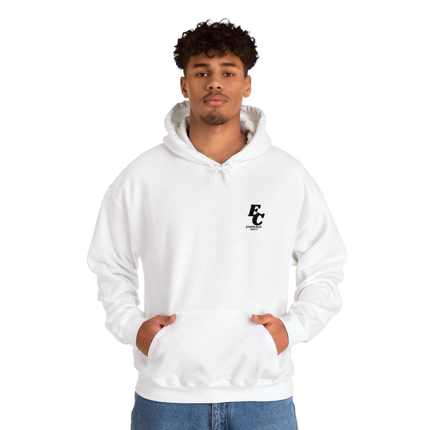 Minimal 'EC' Chest Logo Hoodie