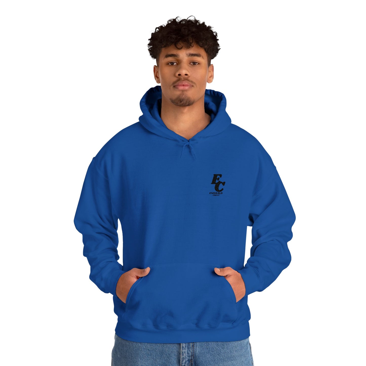 Minimal 'EC' Chest Logo Hoodie