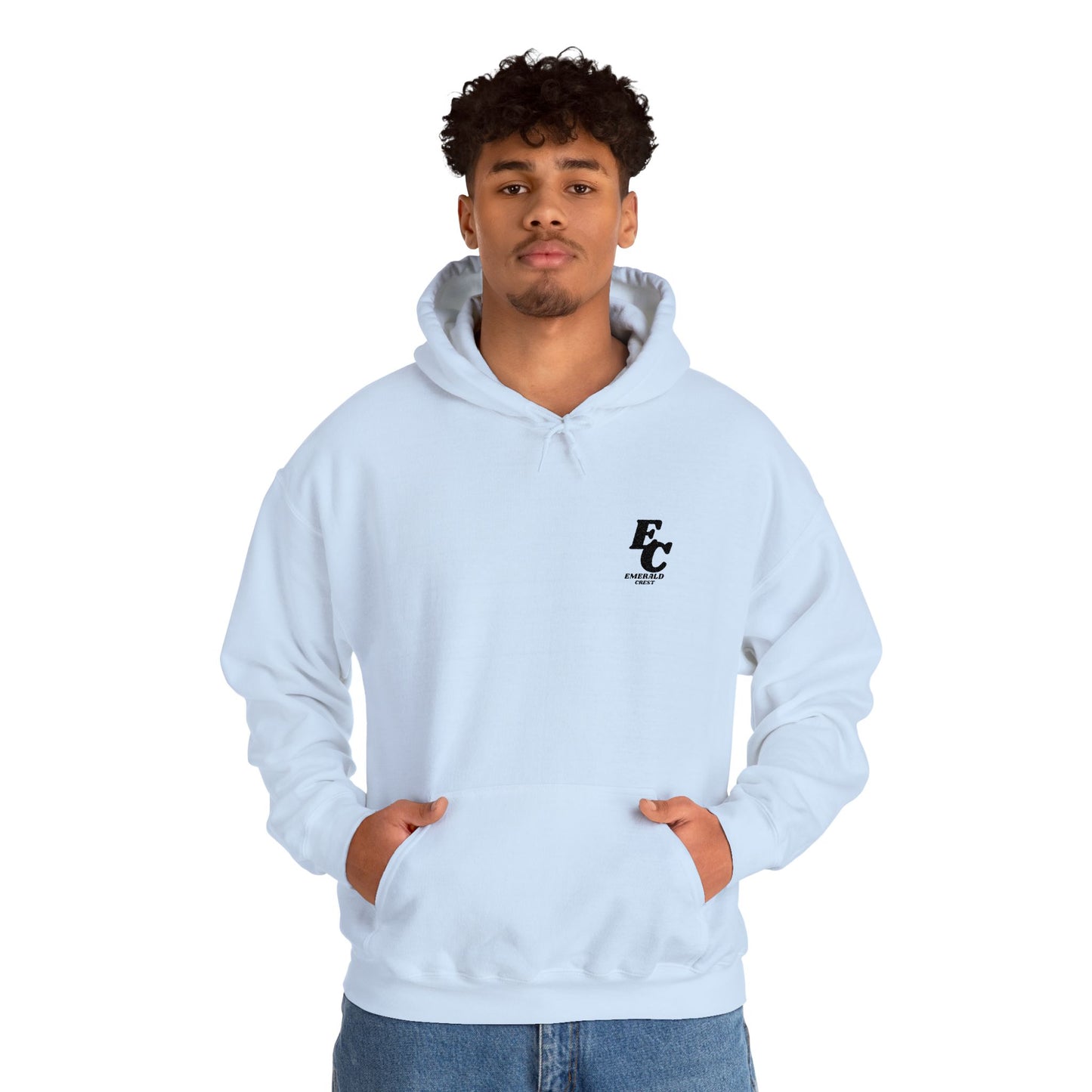 Minimal 'EC' Chest Logo Hoodie