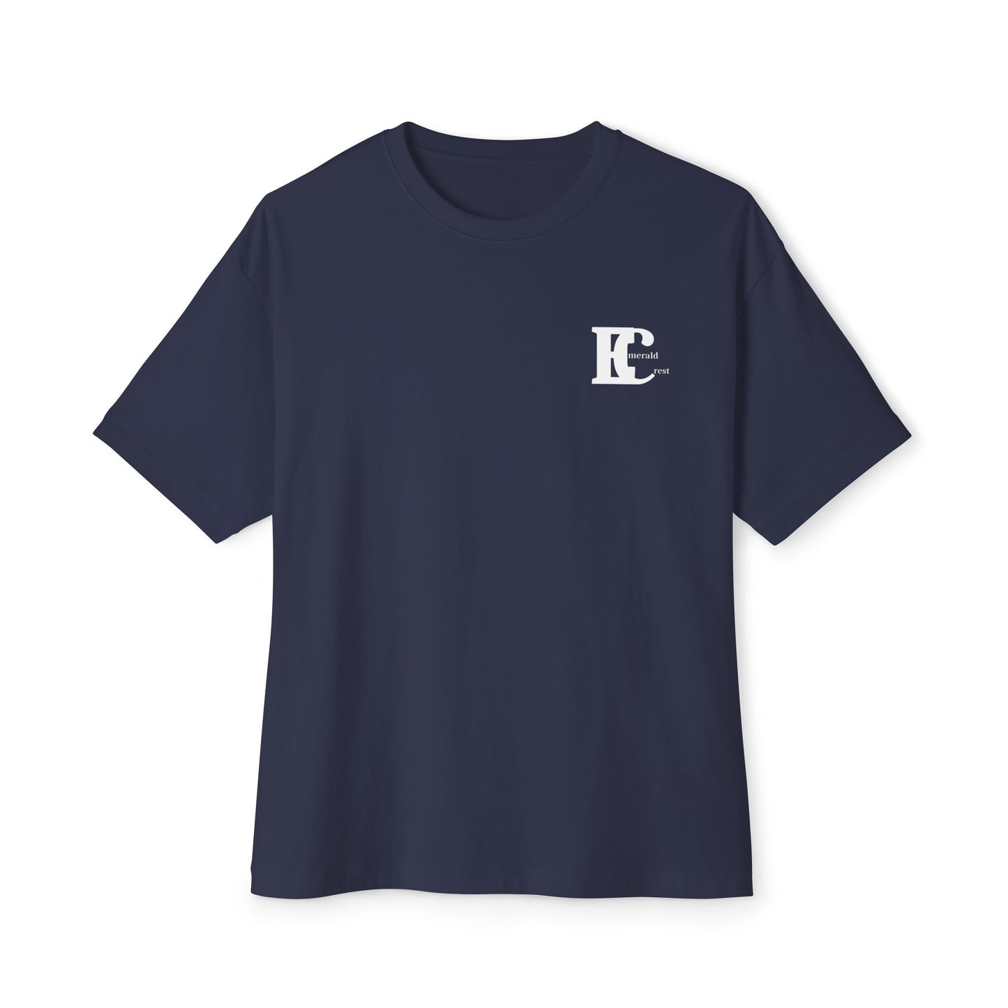 Emerald Crest Monogram Minimalist  Logo Tee