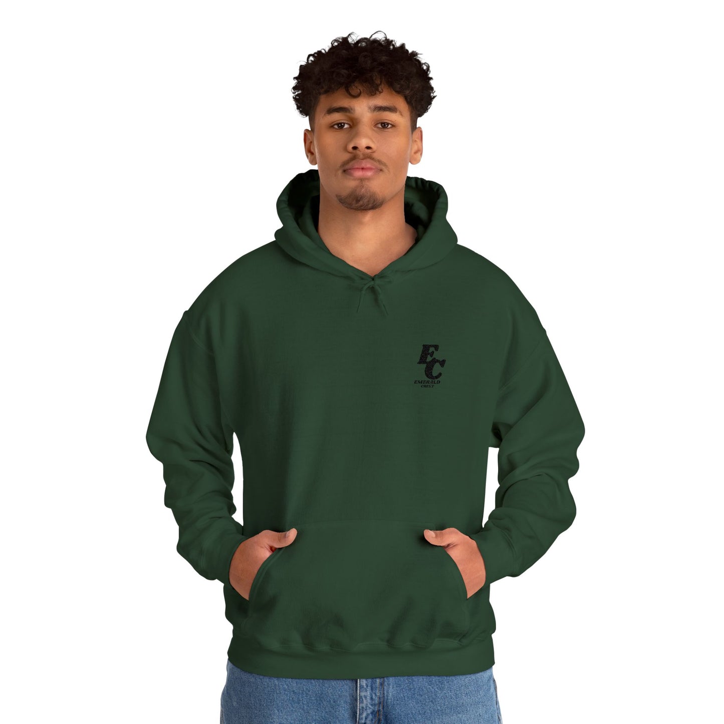 Minimal 'EC' Chest Logo Hoodie