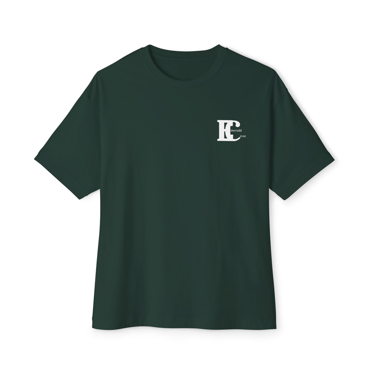 Emerald Crest Monogram Minimalist  Logo Tee
