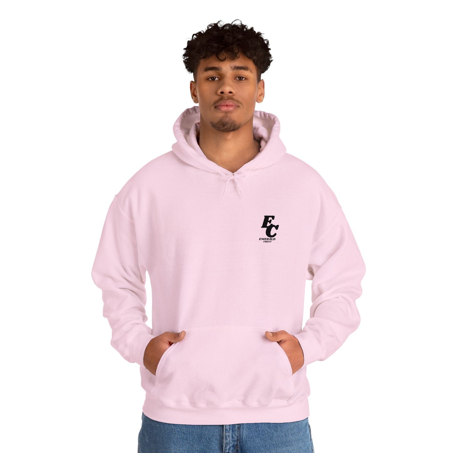Minimal 'EC' Chest Logo Hoodie
