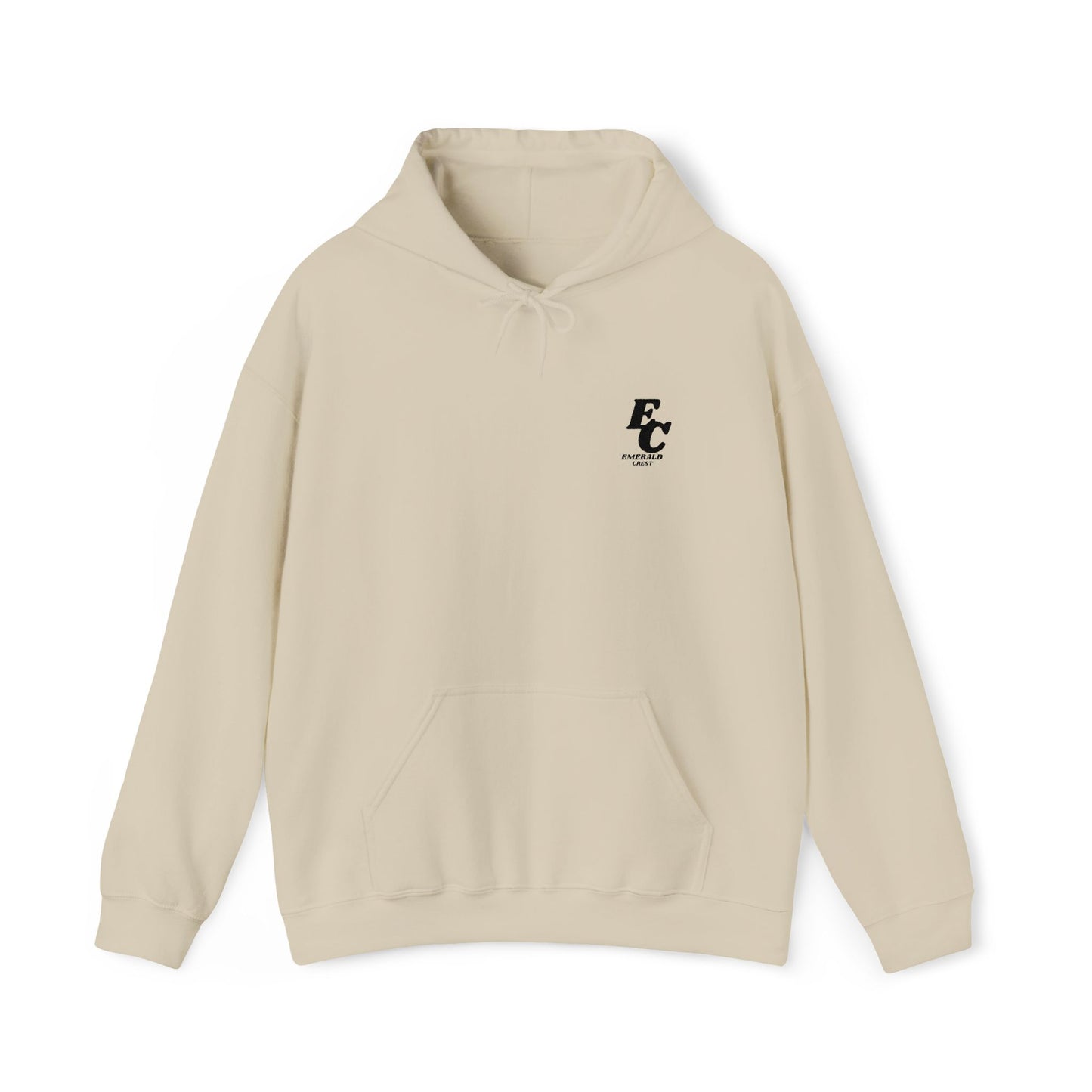 Minimal 'EC' Chest Logo Hoodie