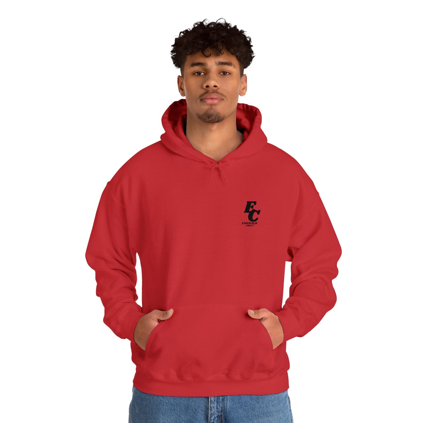 Minimal 'EC' Chest Logo Hoodie