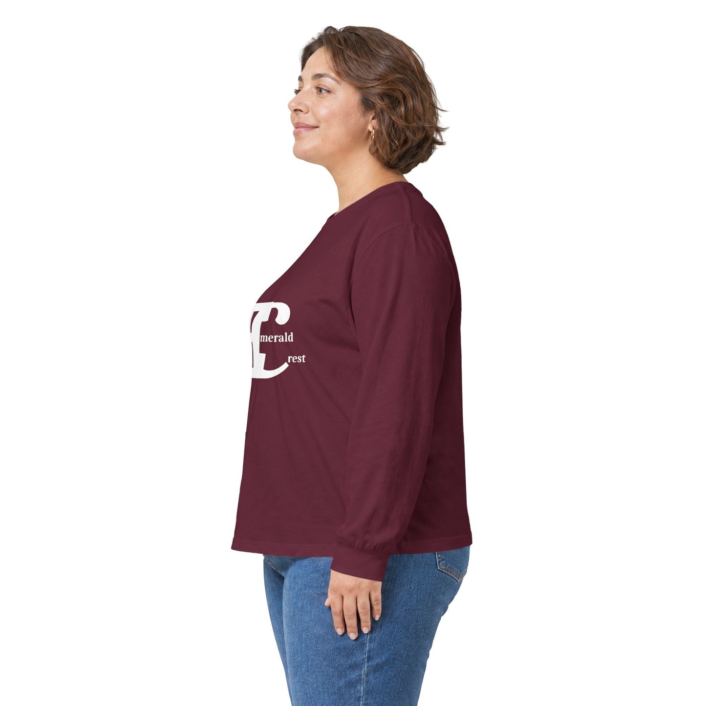 Emerald Crest Mid Logo Unisex Ultra Cotton Long Sleeve T-Shirt