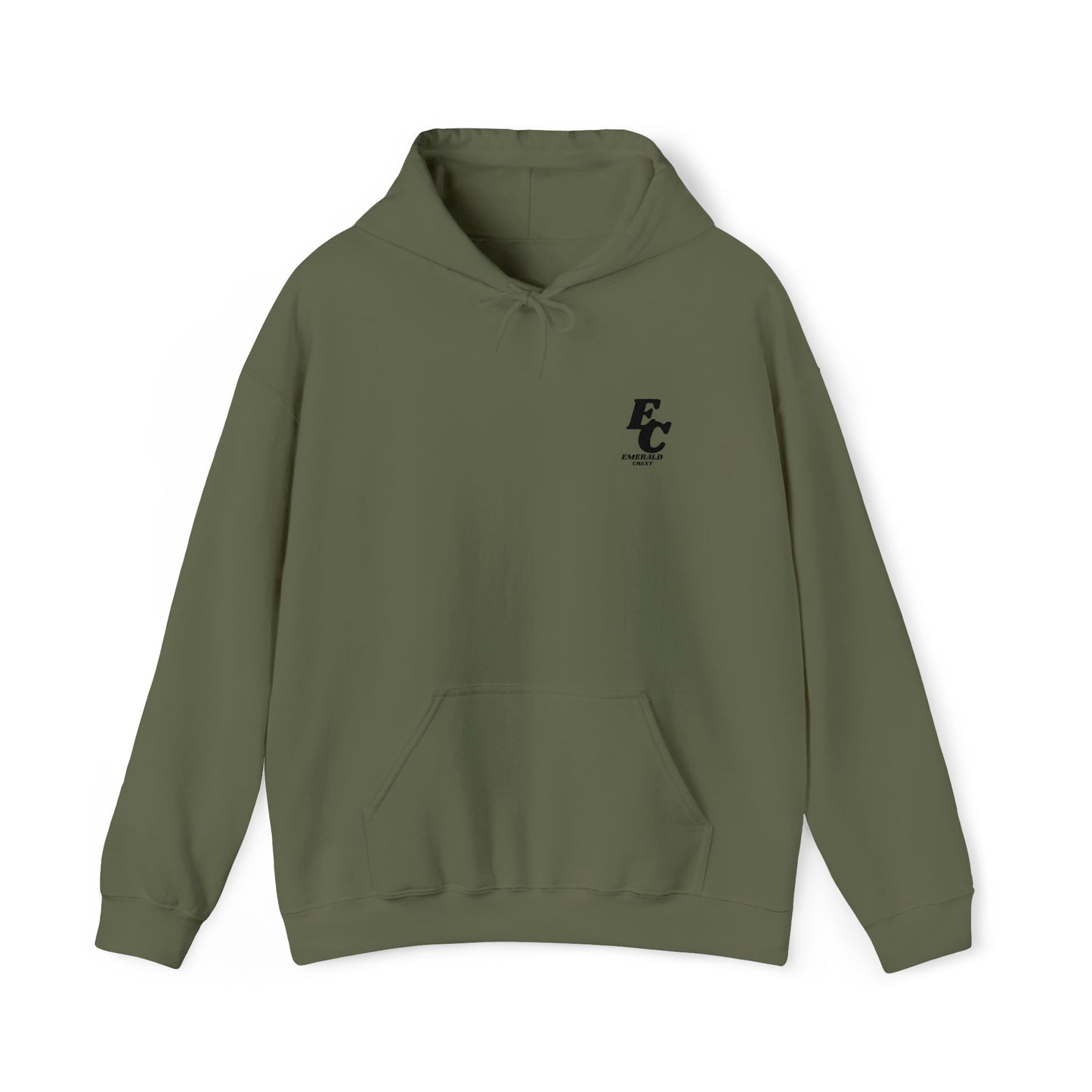 Minimal 'EC' Chest Logo Hoodie