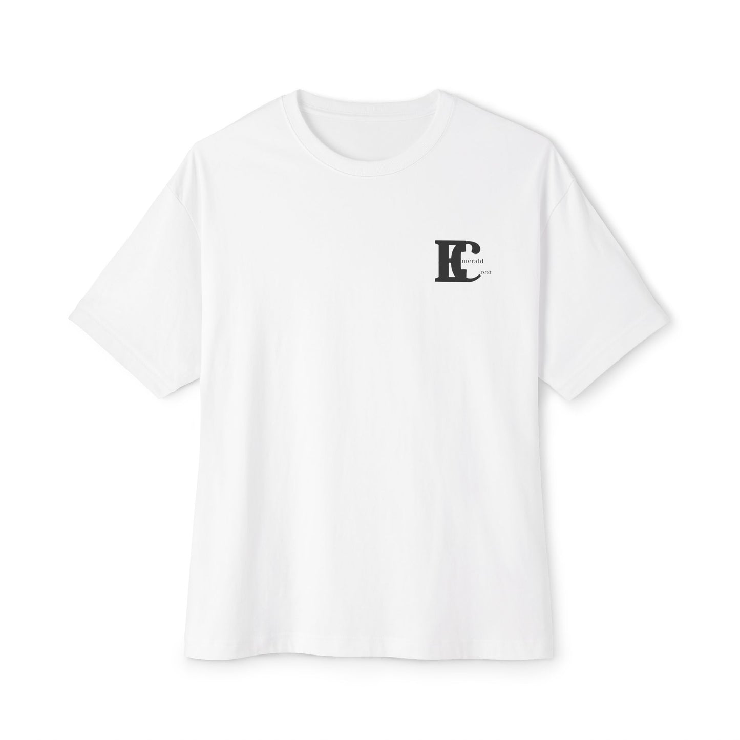 Emerald Crest Monogram Minimalist  Logo Tee