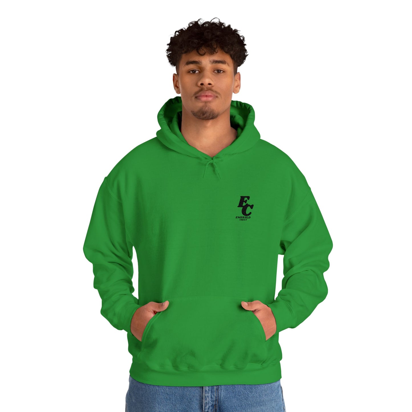 Minimal 'EC' Chest Logo Hoodie