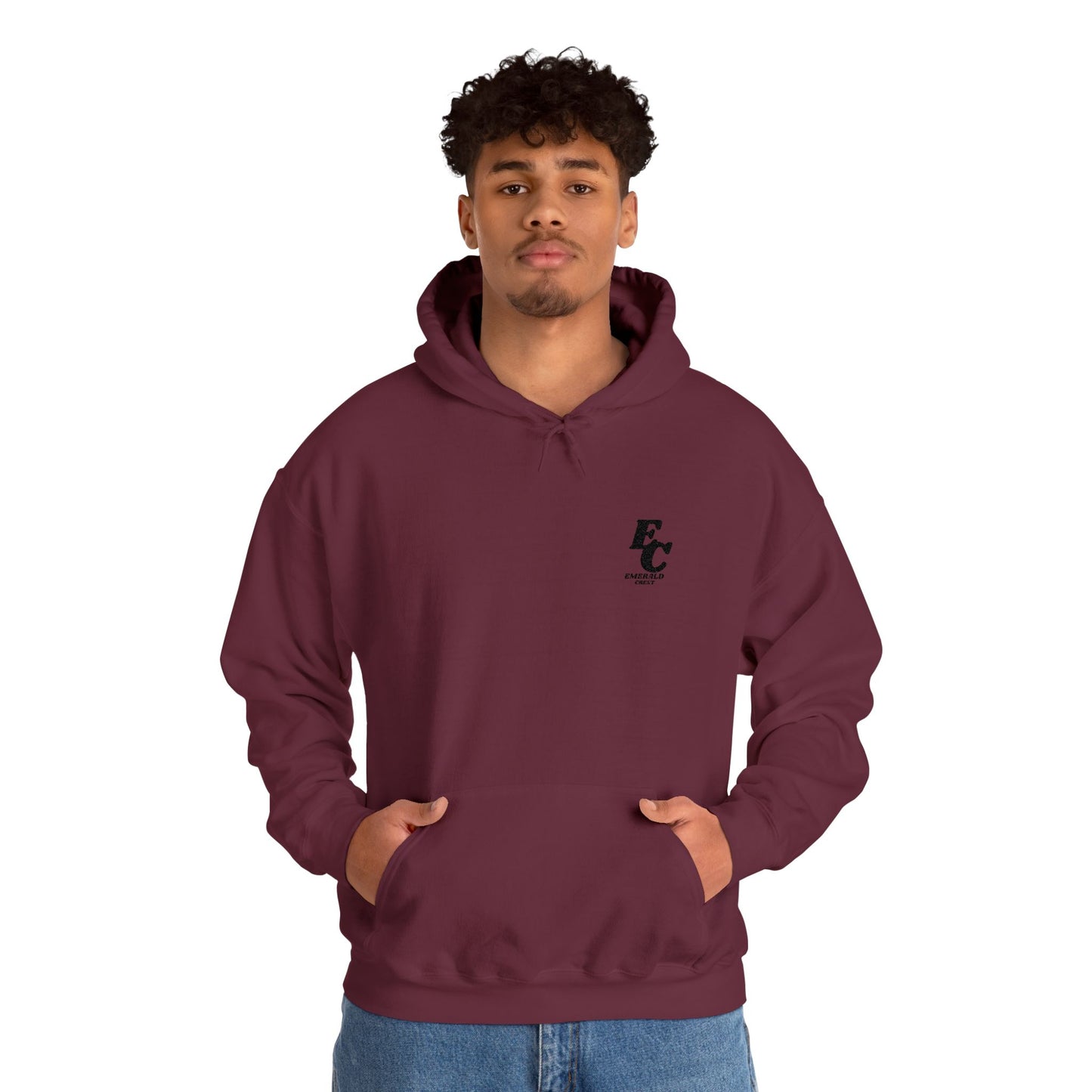 Minimal 'EC' Chest Logo Hoodie