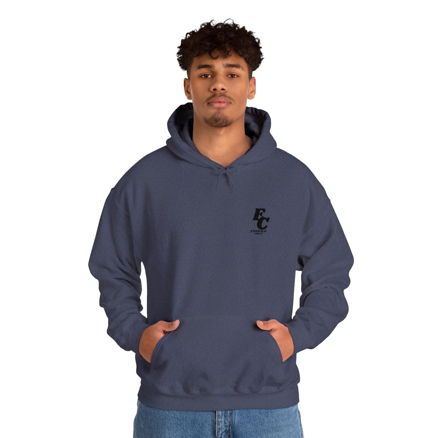 Minimal 'EC' Chest Logo Hoodie