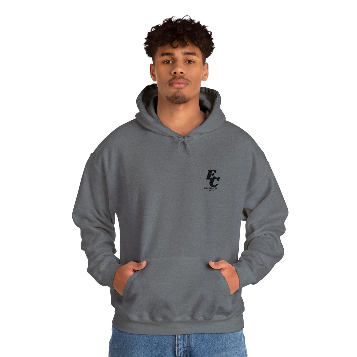 Minimal 'EC' Chest Logo Hoodie